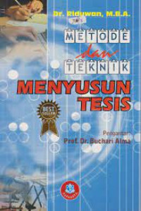 Image of Metode dan Teknik Menyusun Tesis